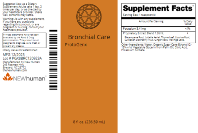 Bronchial Care 8oz label