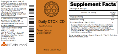 Daily DTOX ICD 1oz label