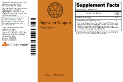 Digestion Support 8oz label