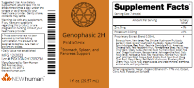 Genophasic 2H 1oz label