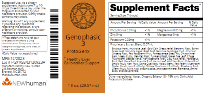 Genophasic 3 1oz label