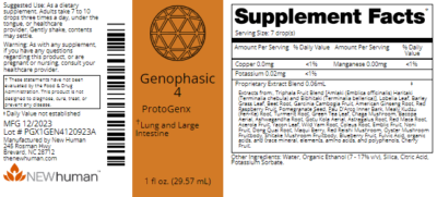 Genophasic 4 1oz label