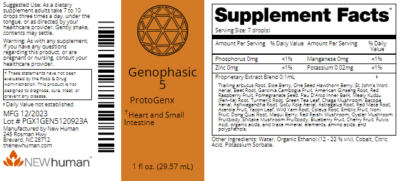 Genophasic 5 1oz label