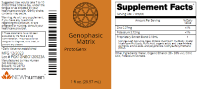 Genophasic Matrix 1oz label