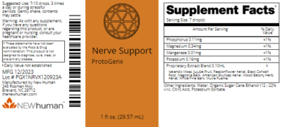 Nerve Support 1oz label