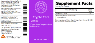 Crypto Care 2oz label