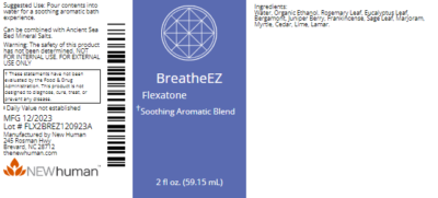 Flexatone - BreatheEZ 2oz label