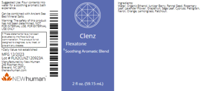 Flexatone - Clenz 2oz label