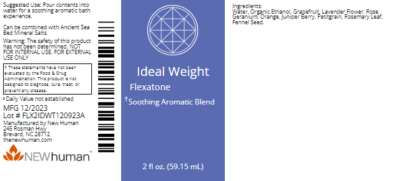 Flexatone - Ideal Weight 2oz label