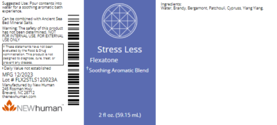 Flexatone - Stress Less 2oz label