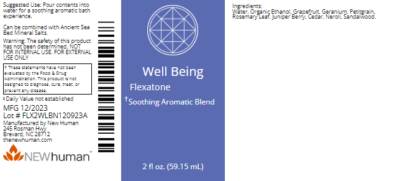 Flexatone - Well Being 2oz label